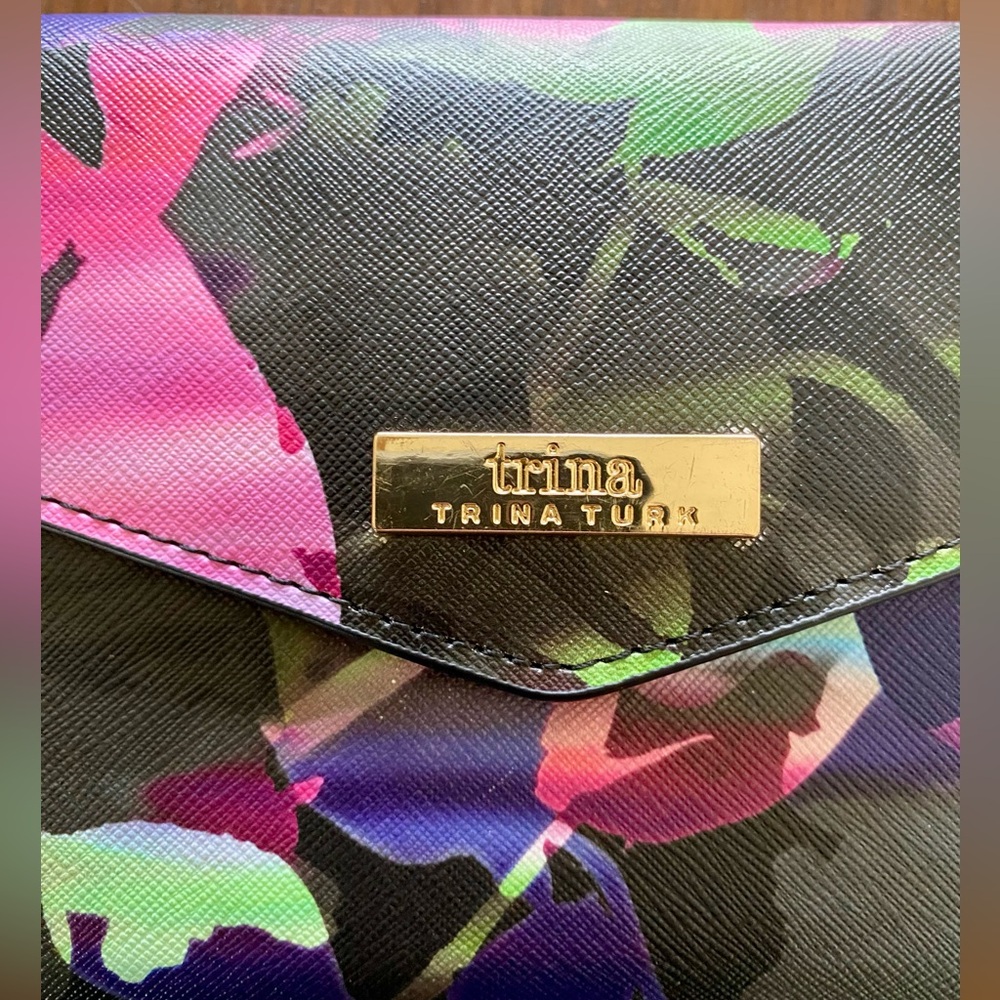 Trina Turk Multicolor Floral Clutch - Picture 2 of 6